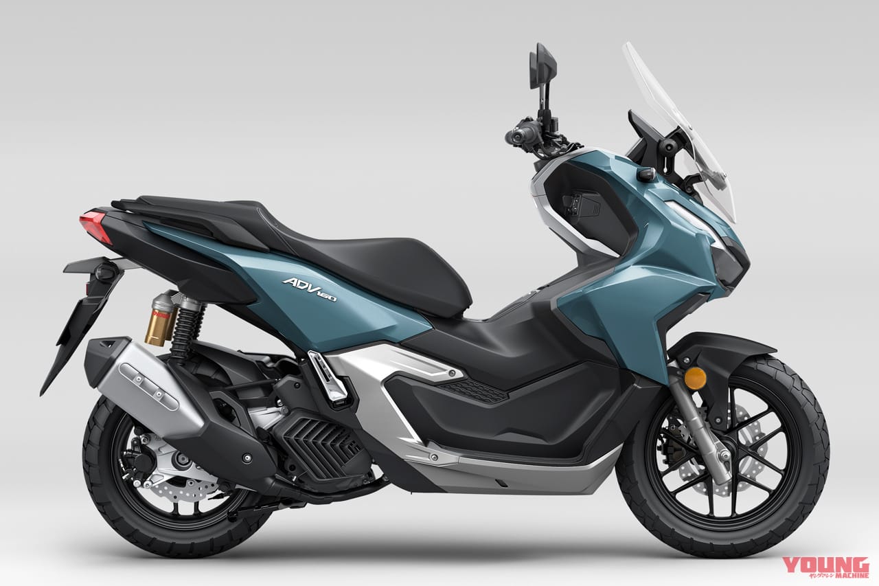 ホンダ|ADV160|パールボスポラスブルー|2024新型ホンダADV160に新色ブルー初採用〈軽二輪アドベンチャースクーター〉