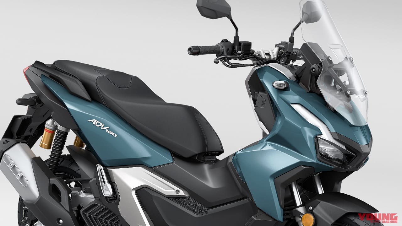 2024新型ホンダADV160に新色ブルー初採用〈軽二輪アドベンチャースクーター〉