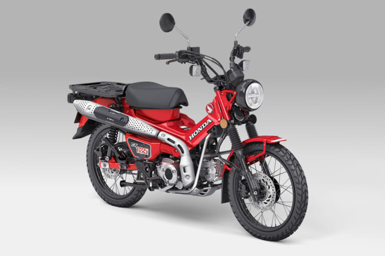 ホンダ|CT125|ハンターカブ|グローイングレッド|2024新型ホンダCT125ハンターカブに新色イエローが追加【スパイシーなカレー色ッ!| 原付二種レジャーバイク】