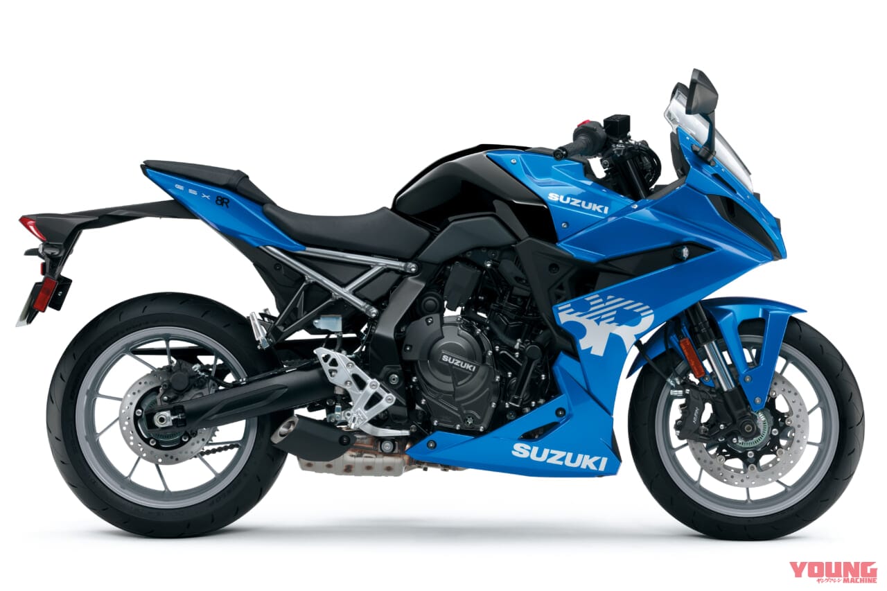 スズキ|GSX-8R|2024新型スズキGSX-8Rが初披露【GSX-8Sの派生型となる新型フルカウルスポーツ|EICMAミラノショー】