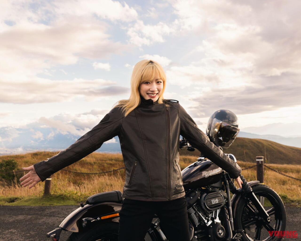 |女優・永野芽郁さんが初めてのマイバイク「ハーレーダビッドソン・ストリートボブ114」を初ライド!