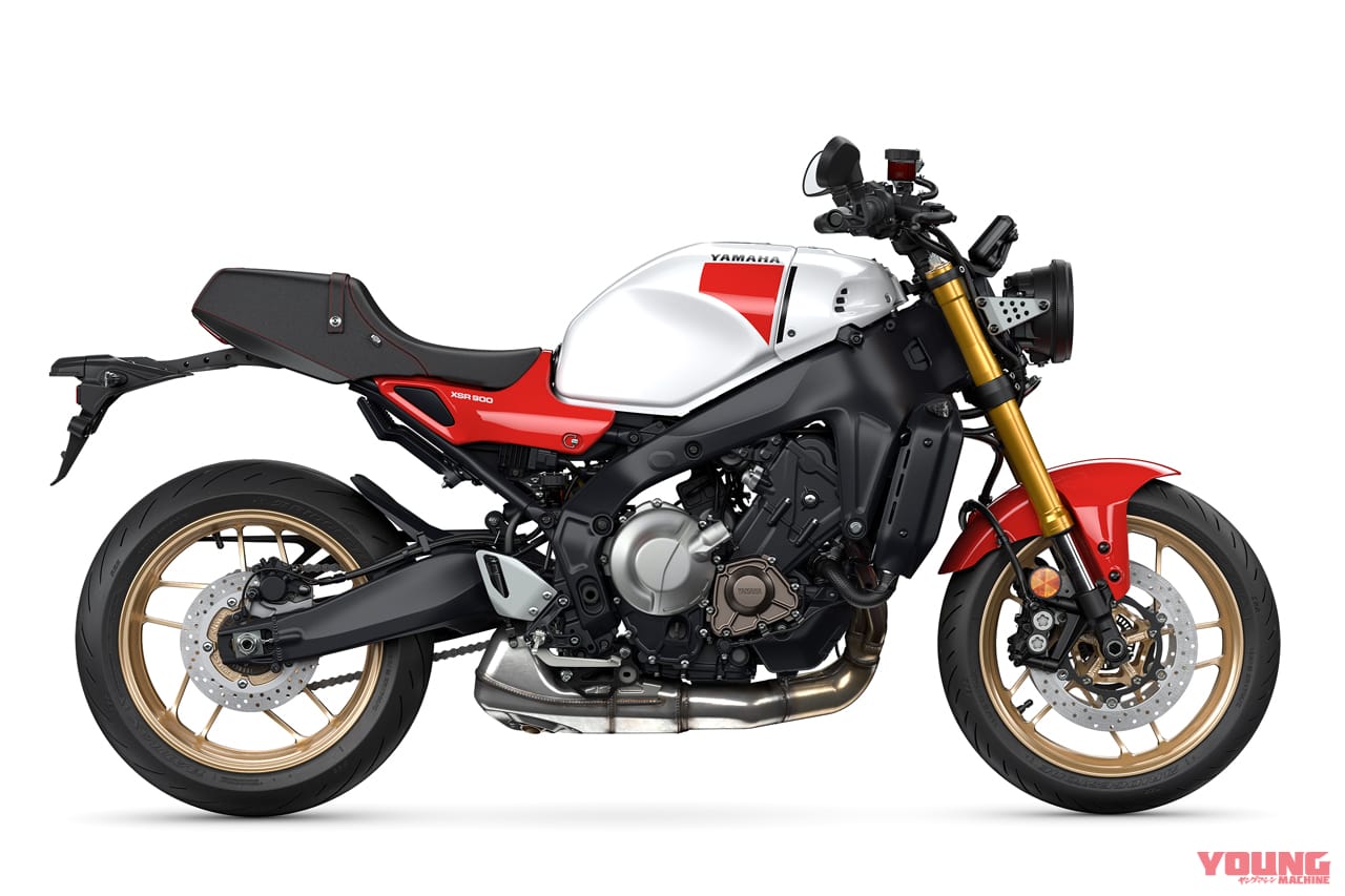 ヤマハ|XSR900|2024モデル|レジェンドレッド|まさかのローソンレプリカ?! 欧州ヤマハが2024年型XSR900(=GPじゃない方)を発表!!