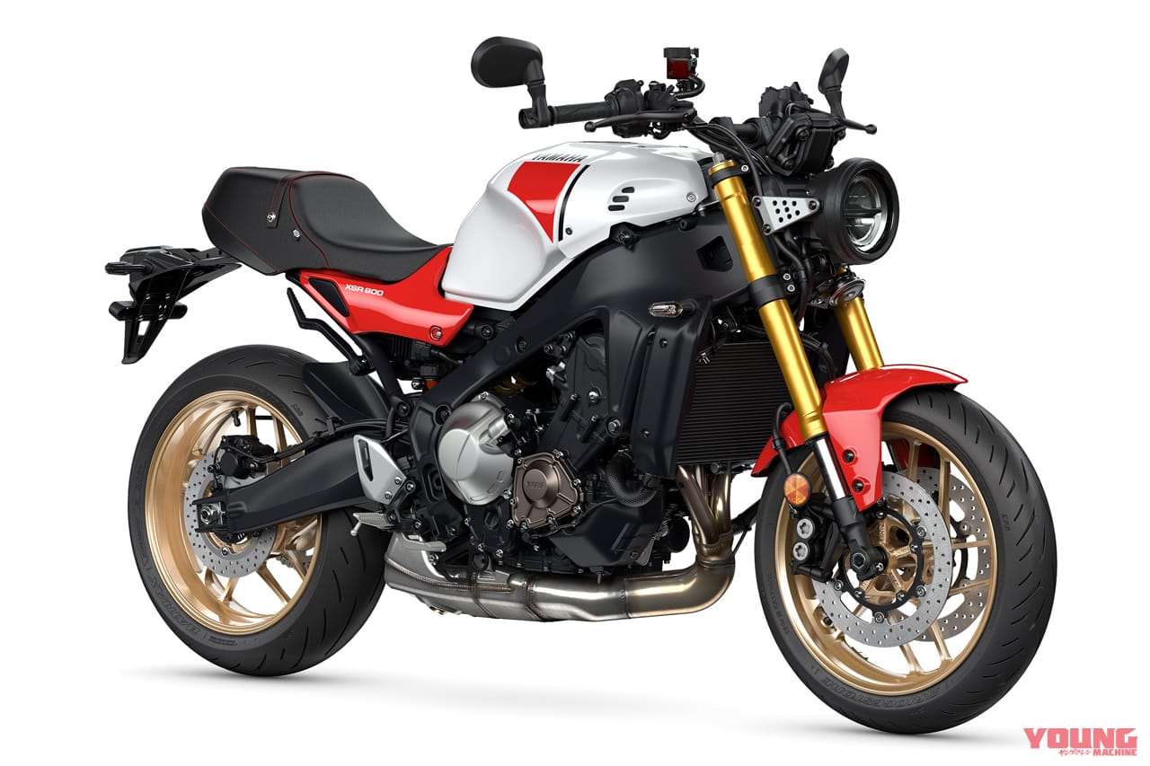 ヤマハ|XSR900|2024モデル|レジェンドレッド|まさかのローソンレプリカ?! 欧州ヤマハが2024年型XSR900(=GPじゃない方)を発表!!