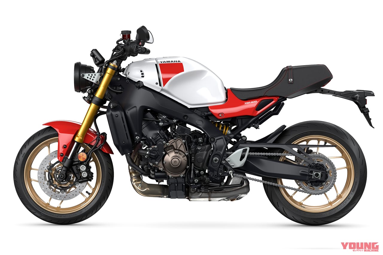 ヤマハ|XSR900|2024モデル|レジェンドレッド|まさかのローソンレプリカ?! 欧州ヤマハが2024年型XSR900(=GPじゃない方)を発表!!