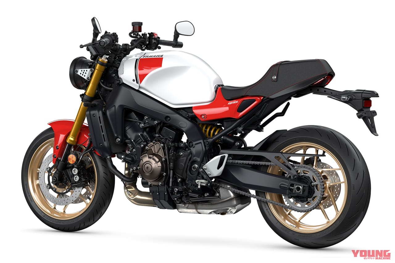 ヤマハ|XSR900|2024モデル|レジェンドレッド|まさかのローソンレプリカ?! 欧州ヤマハが2024年型XSR900(=GPじゃない方)を発表!!