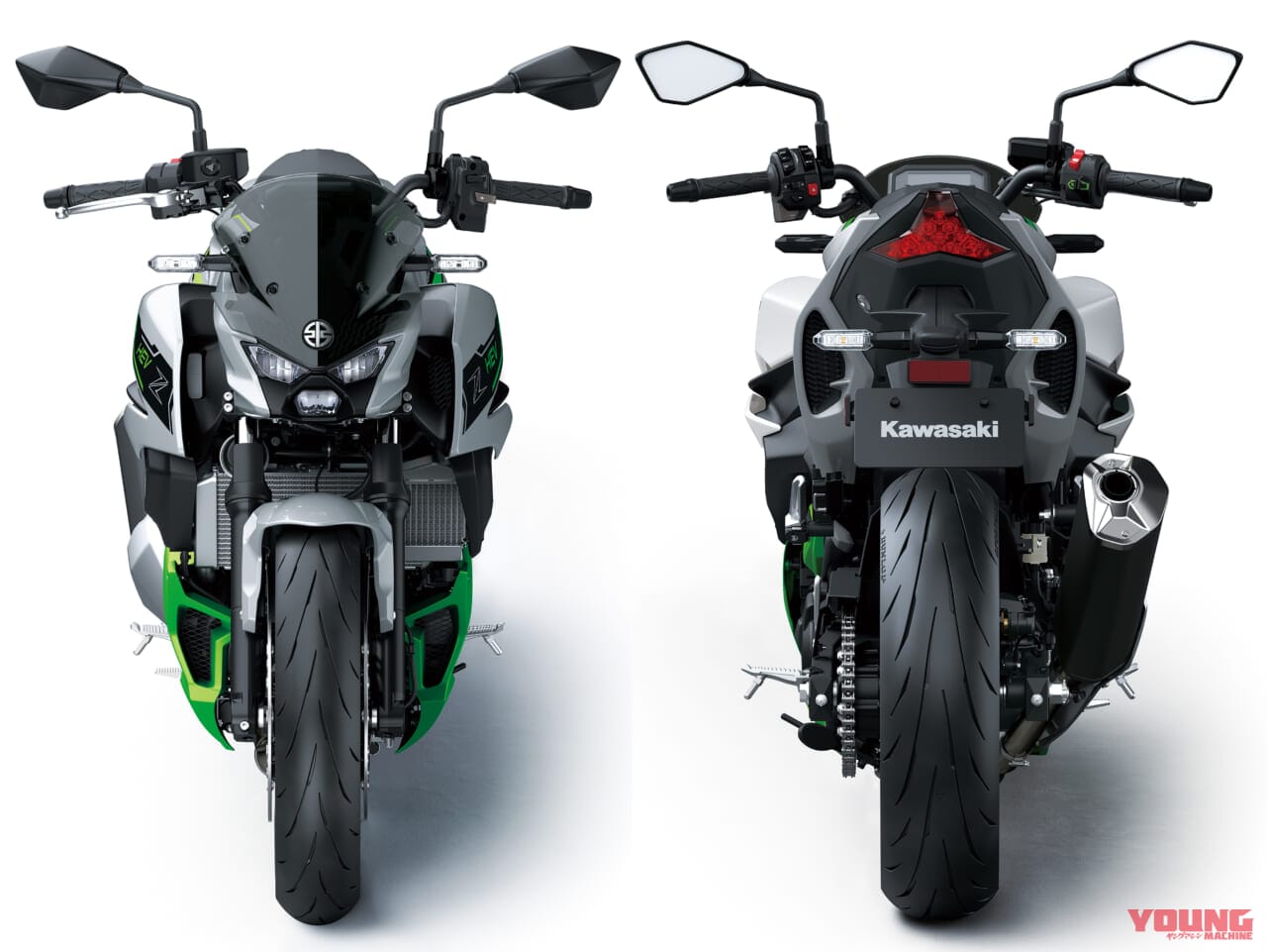 カワサキ|Z7ハイブリッド|2024新型カワサキZ7ハイブリッド登場【ニンジャ7 ハイブリッドのネイキッド版だ|EICMAミラノショー】