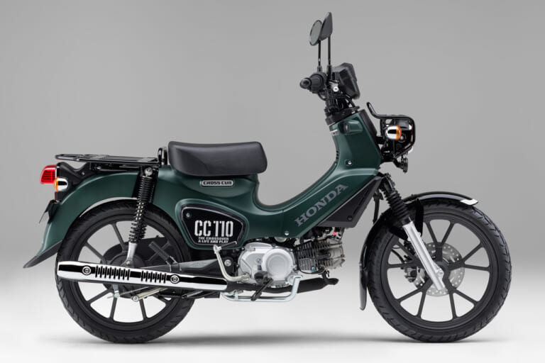 ホンダ|クロスカブ110|マットアーマードグリーンメタリック|2024新型ホンダ クロスカブ110にブルー系の新色が登場【プコが消えてマットがキタ!】