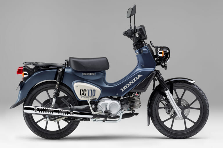 ホンダ|クロスカブ110|マットジーンズブルーメタリック|2024新型ホンダ クロスカブ110にブルー系の新色が登場【プコが消えてマットがキタ!】