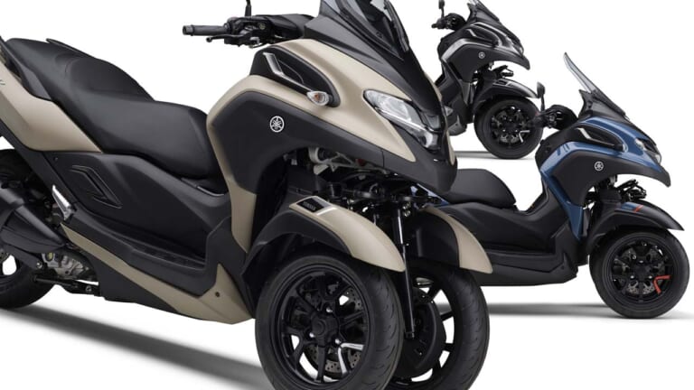 ヤマハ新型「トリシティ300」登場！ マイナーチェンジで最新排ガス規制に対応＆車体色を刷新！
