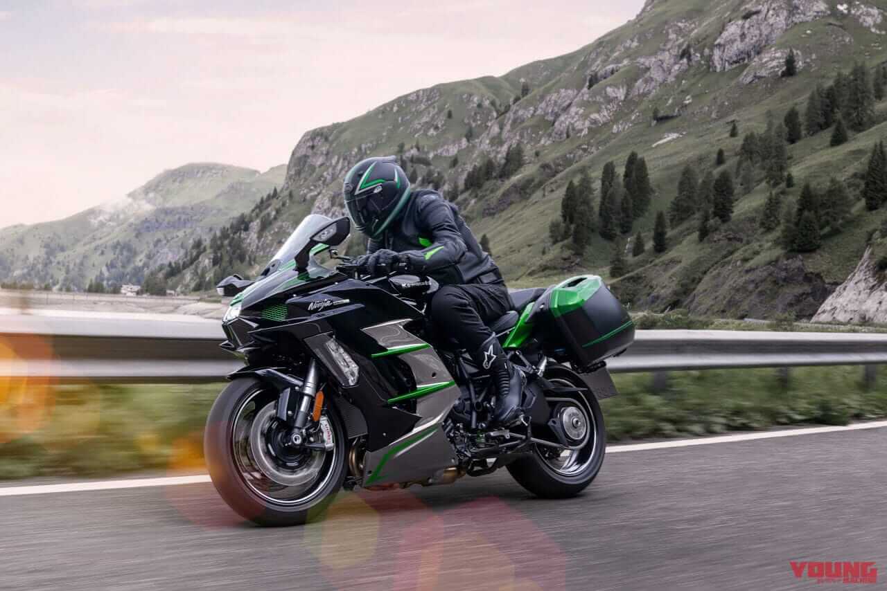 カワサキ|ニンジャH2 SX SE|2024年モデル|カワサキが「ニンジャH2 SX SE」の2024年モデルを1/20に発売! 前車追従クルコンほか電子制御サスを装備する最高峰ツアラー