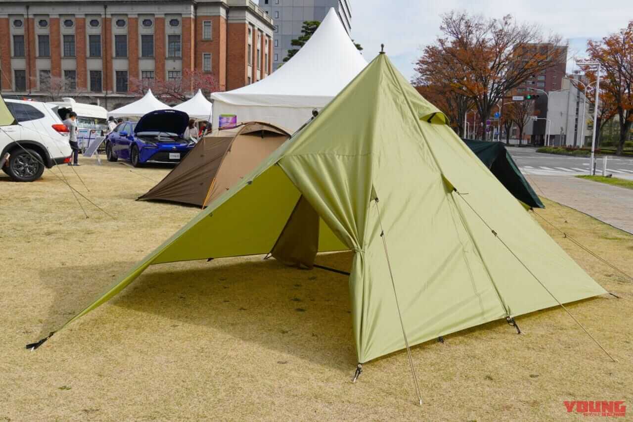 ワークマン|キャンプギア|群馬といえばワークマンでしょ!! 県庁の地場産品PRイベントで発売前のキャンプツーリング向け新作テントを発見!