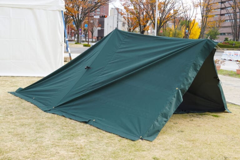ワークマン|キャンプギア|群馬といえばワークマンでしょ!! 県庁の地場産品PRイベントで発売前のキャンプツーリング向け新作テントを発見!