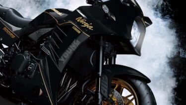 トップガンの赤黒＆ZXRカラー!! カワサキの「ニンジャ」40周年