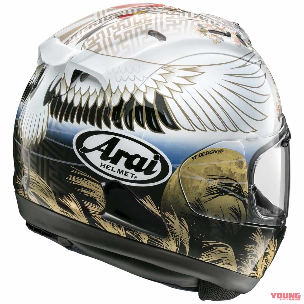 アライヘルメット|RX-7X TSUBASA|太陽と月を和柄に! アライ「RX-7R ツバサ」が幸せを招くグラフィックで登場