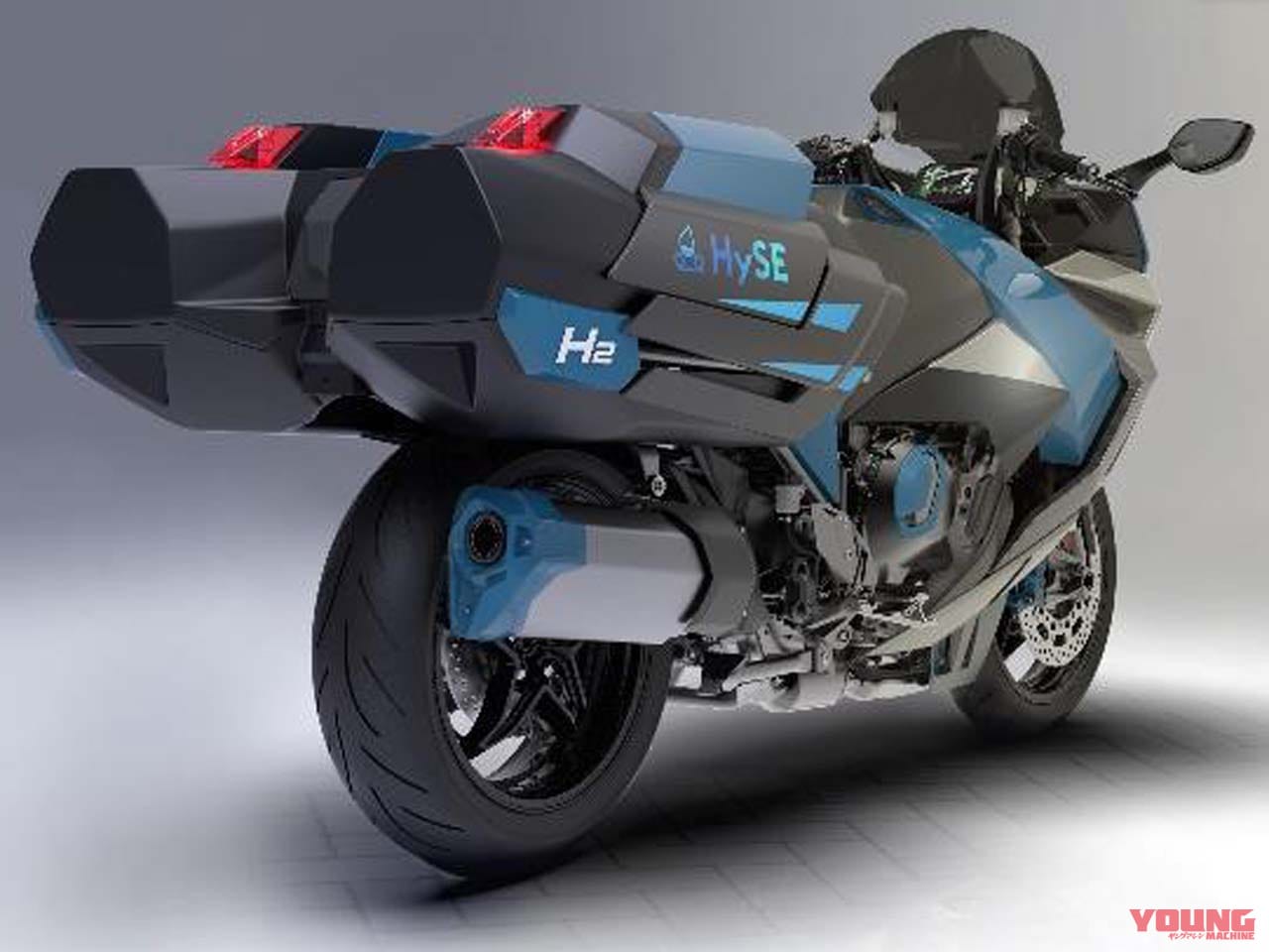2サイクル二馬力エンジン 画像 No.0/9] カワサキがニンジャH2SXをベースとした「水素エンジン