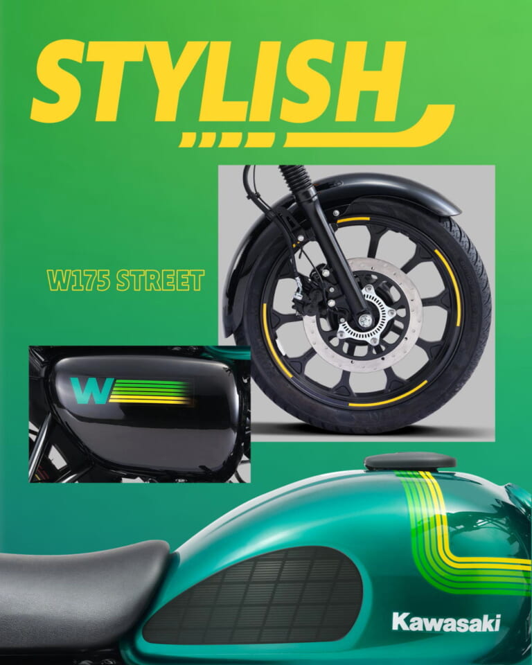 カワサキ|W175ストリート|インド仕様|カワサキ新型「W175ストリート」登場! キャストホイール採用の上級モデルか【海外】