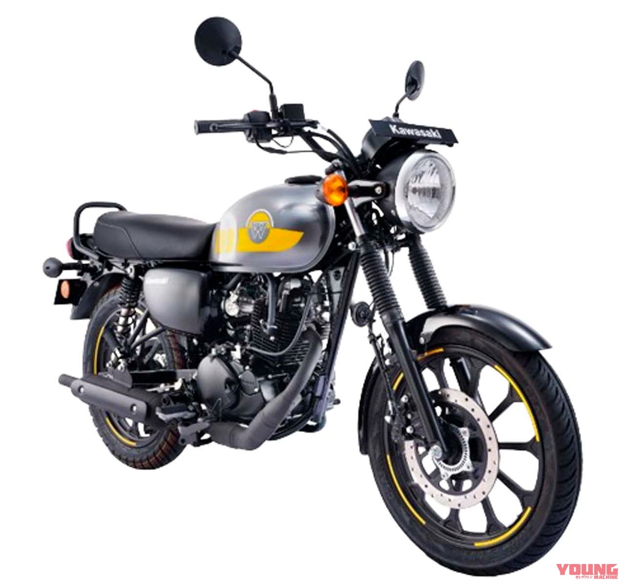 カワサキ|W175ストリート|インド仕様|カワサキ新型「W175ストリート」登場! キャストホイール採用の上級モデルか【海外】
