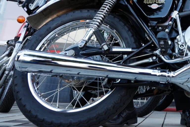 CB400FOUR|三恵技研|復刻マフラー|ヨンフォアオーナーにビッグニュース!! 当時の図面から復刻したCB400フォア用純正マフラーを三恵技研工業が限定販売!!