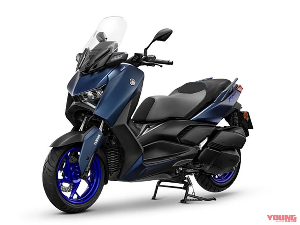 ヤマハ|XMAX コネクテッド|タイ仕様|2023年モデル|ヤマハ新型「XMAX Tech MAX」登場! オーリンズ製サスと特別仕様シートなどを装備【海外】