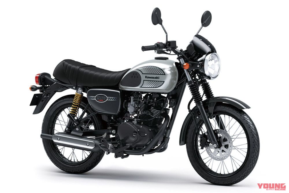 |32万円の小さなスクランブラー! カワサキ「W175TR」に2024年の新カラー登場【海外】