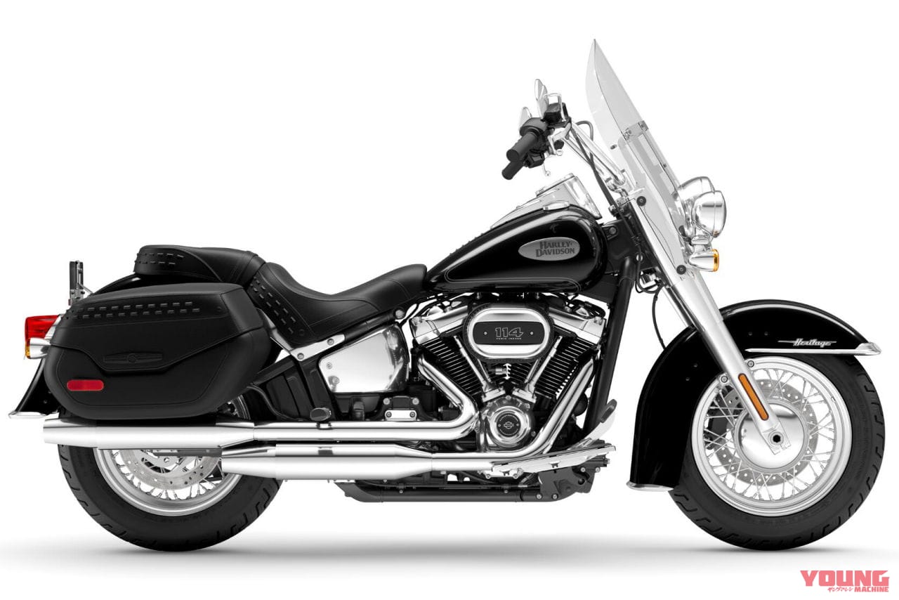 ハーレーダビッドソン|ヘリテイジ クラシック 114(HERITAGE CLASSIC 114)|ハーレーが2024年モデル19機種を一斉発売! ローライダーS/ST『レッドロック』ほか