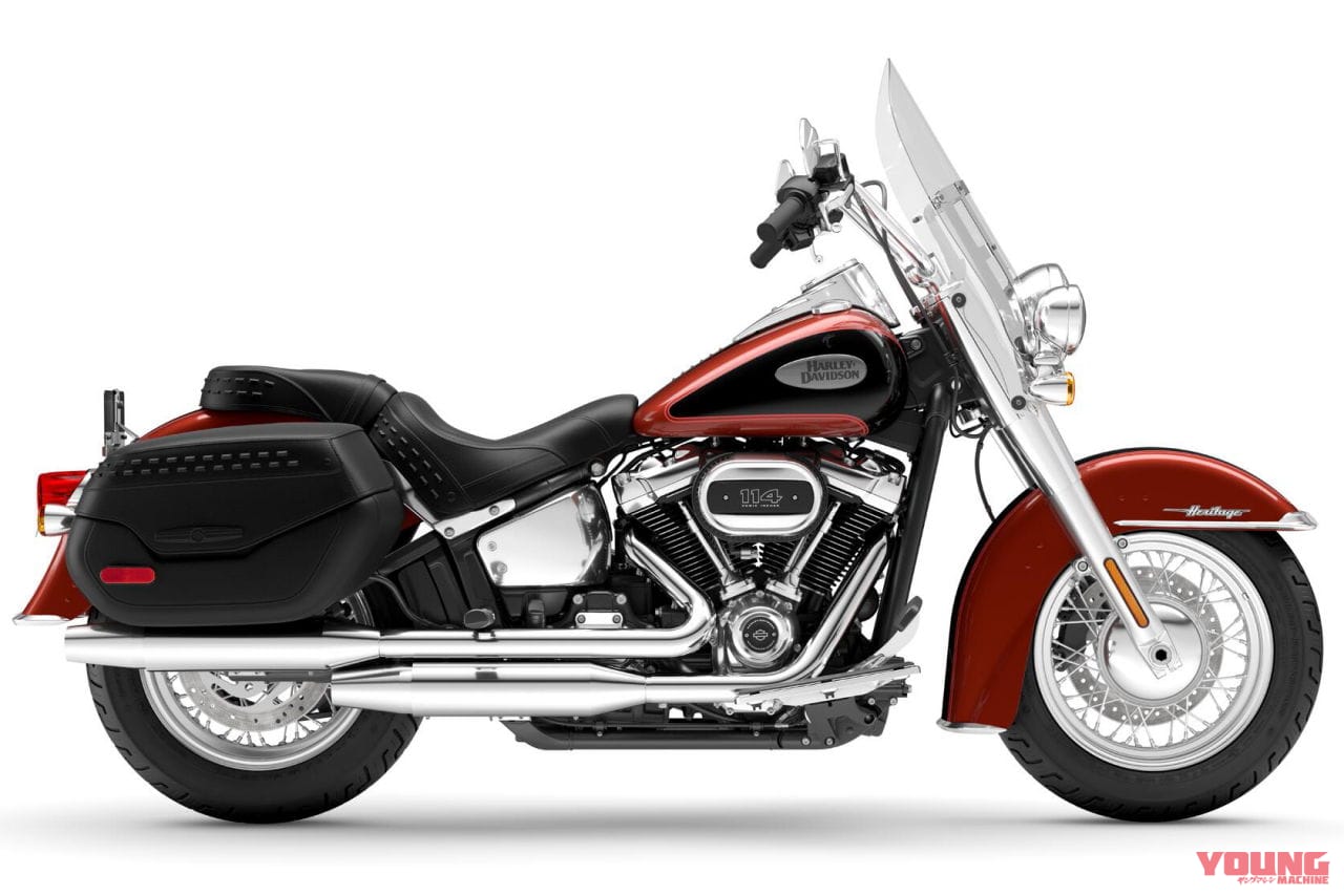 ハーレーダビッドソン|ヘリテイジ クラシック 114(HERITAGE CLASSIC 114)|ハーレーが2024年モデル19機種を一斉発売! ローライダーS/ST『レッドロック』ほか