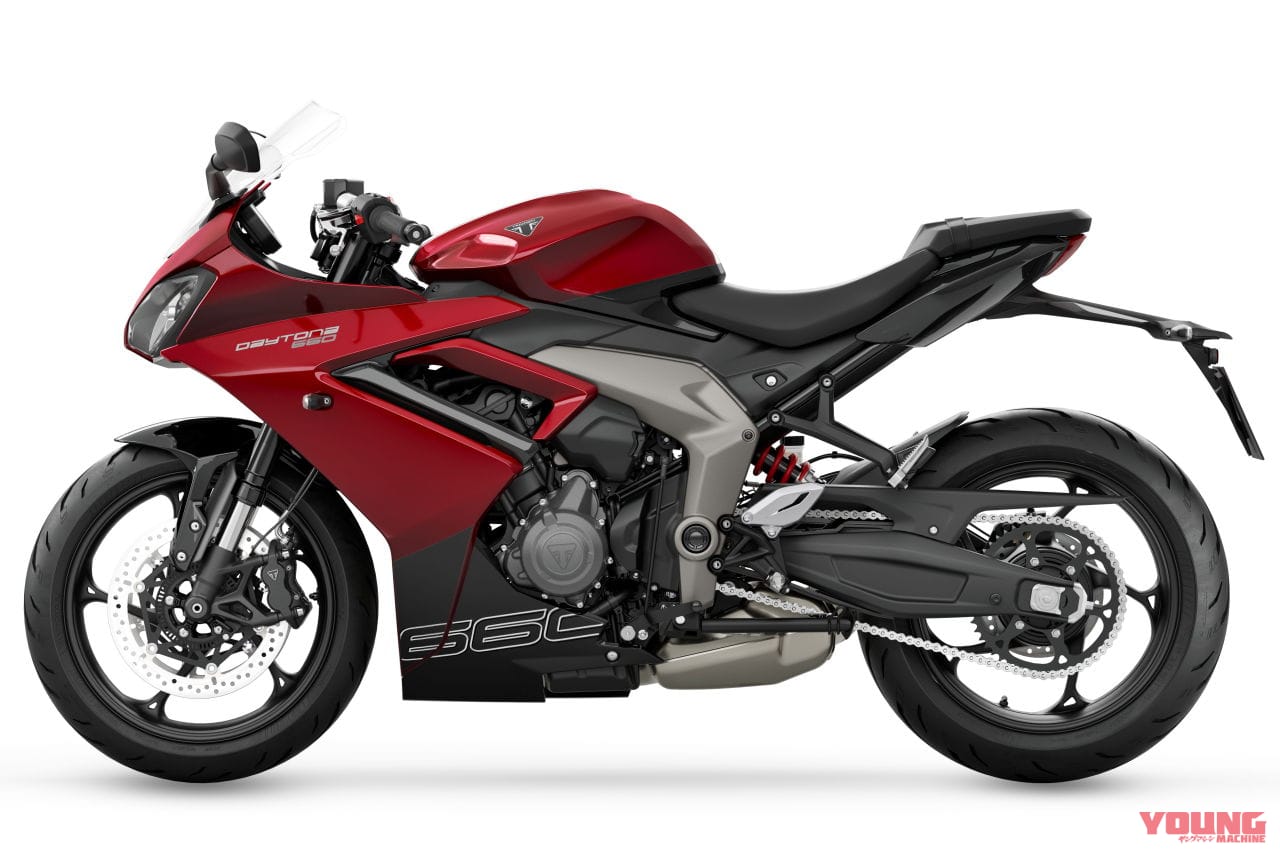 |デイトナ復活!! トライアンフがミドルスポーツ「デイトナ660」を発表、95psを発揮する3気筒エンジン搭載