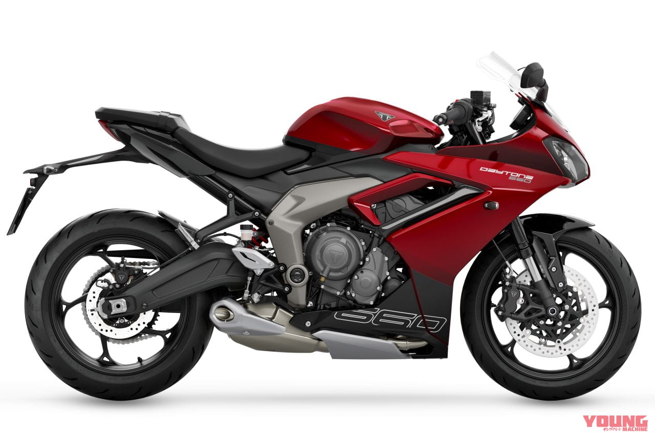 |デイトナ復活!! トライアンフがミドルスポーツ「デイトナ660」を発表、95psを発揮する3気筒エンジン搭載