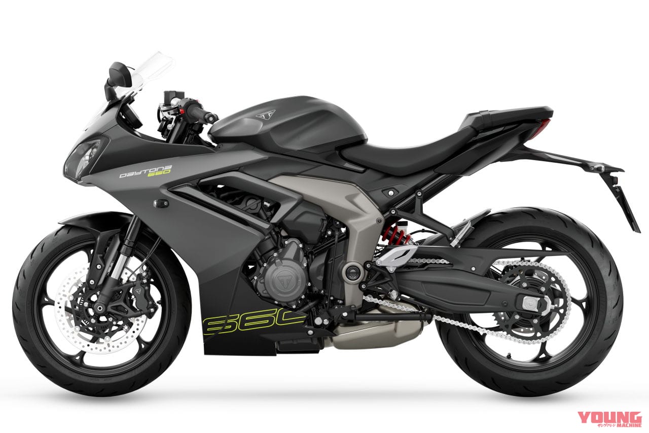 |デイトナ復活!! トライアンフがミドルスポーツ「デイトナ660」を発表、95psを発揮する3気筒エンジン搭載