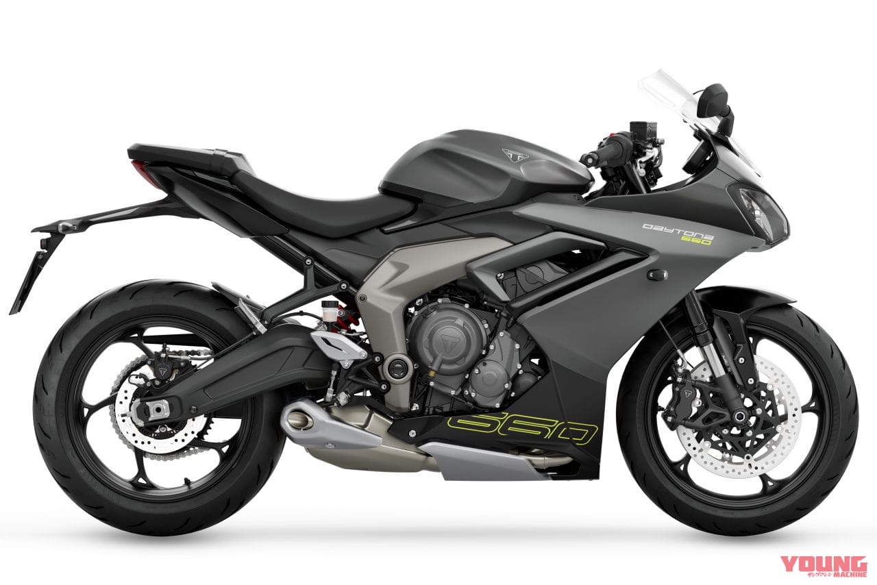 |デイトナ復活!! トライアンフがミドルスポーツ「デイトナ660」を発表、95psを発揮する3気筒エンジン搭載