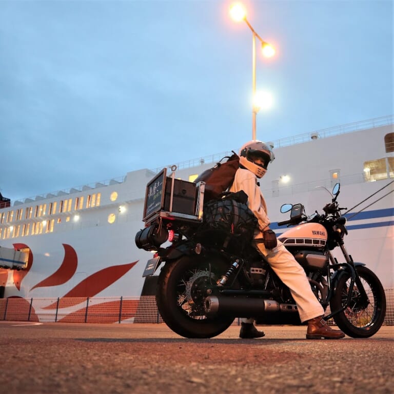 [元白バイ 伊藤由里絵の全国靴磨きバイク旅]ハプニング連続!? 大洗港→苫小牧港で初めての一人フェリー旅