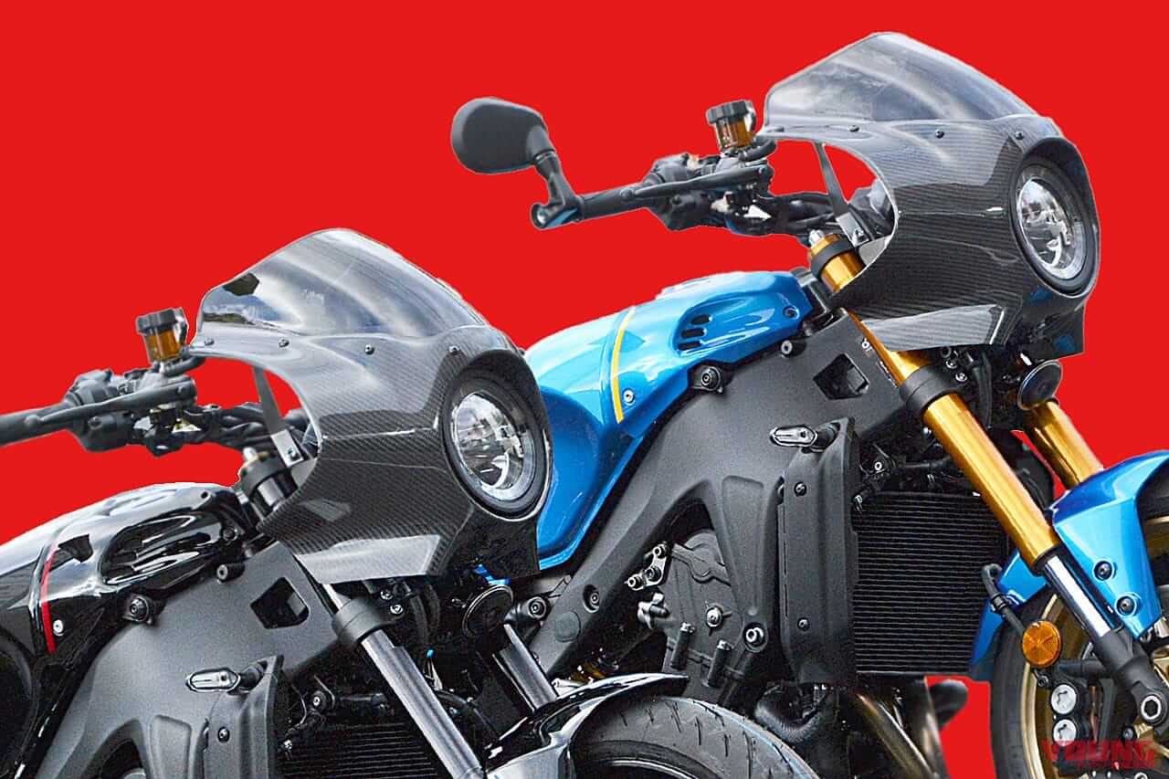 XSR900をカーボン武装!! RC甲子園からカーボン製アッパーカウル&シートカウルが登場!
