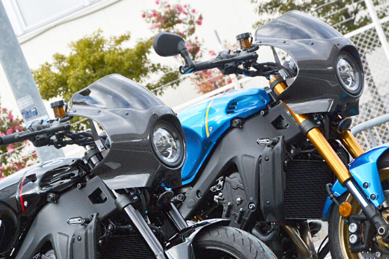 XSR900をカーボン武装!! RC甲子園からカーボン製アッパーカウル&シートカウルが登場!