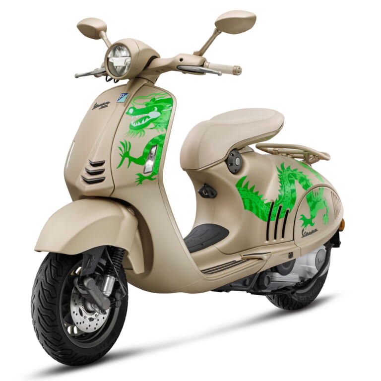 Vespa 946 Dragon|限定仕様、辰年ベスパ! 「ベスパ946ドラゴン」は東洋の神話である龍とイタリアンスクーターの融合