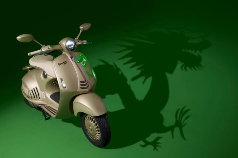 Vespa 946 Dragon|限定仕様、辰年ベスパ! 「ベスパ946ドラゴン」は東洋の神話である龍とイタリアンスクーターの融合