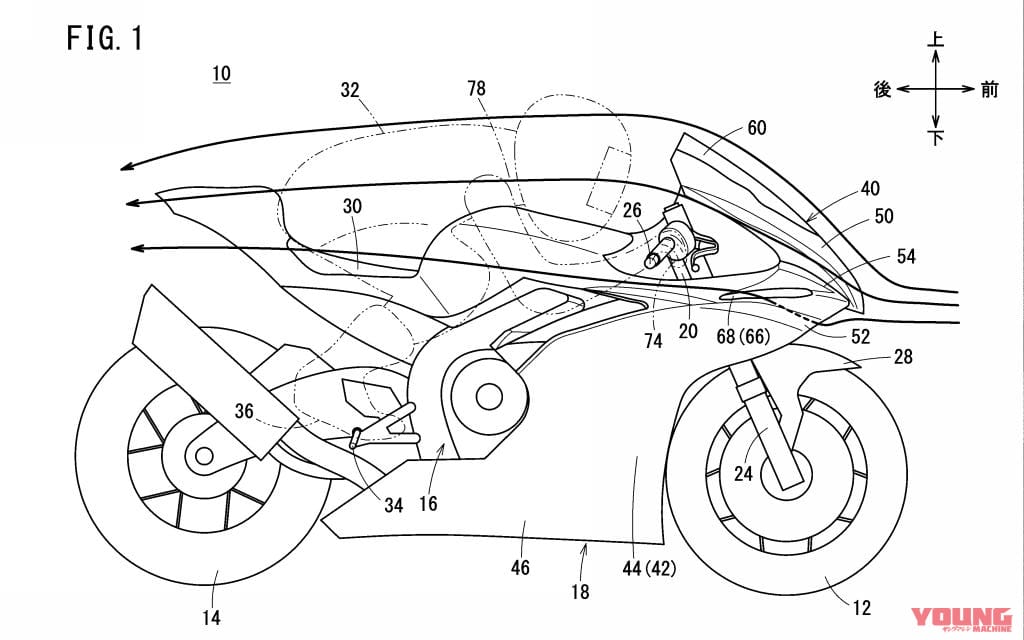 |2027年の新レギュレーション対応?! ホンダがダウンフォース強化のためのカウル内蔵“逆ウイング”の特許を出願