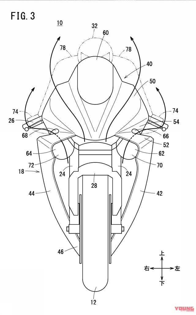|2027年の新レギュレーション対応?! ホンダがダウンフォース強化のためのカウル内蔵“逆ウイング”の特許を出願