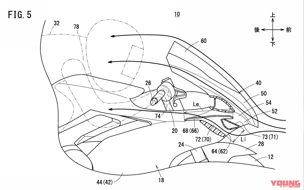 |2027年の新レギュレーション対応?! ホンダがダウンフォース強化のためのカウル内蔵“逆ウイング”の特許を出願
