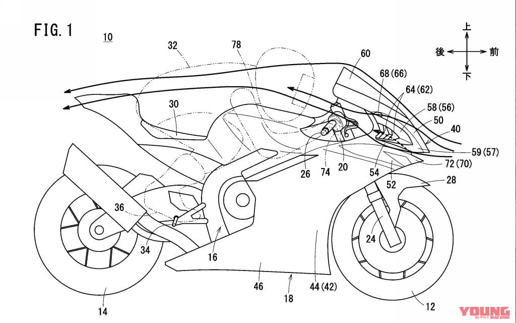 |2027年の新レギュレーション対応?! ホンダがダウンフォース強化のためのカウル内蔵“逆ウイング”の特許を出願