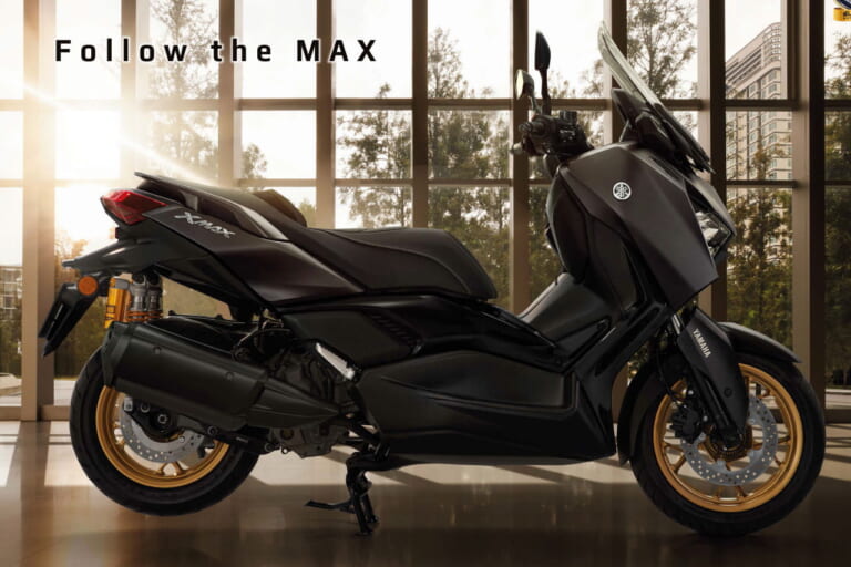 ヤマハ|XMAX Tech MAX|タイ仕様|2024年モデル|ヤマハ新型「XMAX Tech MAX」登場! オーリンズ製サスと特別仕様シートなどを装備【海外】