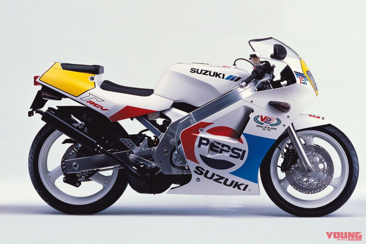 スズキ|RGV250Γ|NSR250Rが頂点を極め、ゼファーが登場した──日本の名車100選【昭和63~平成元年編】
