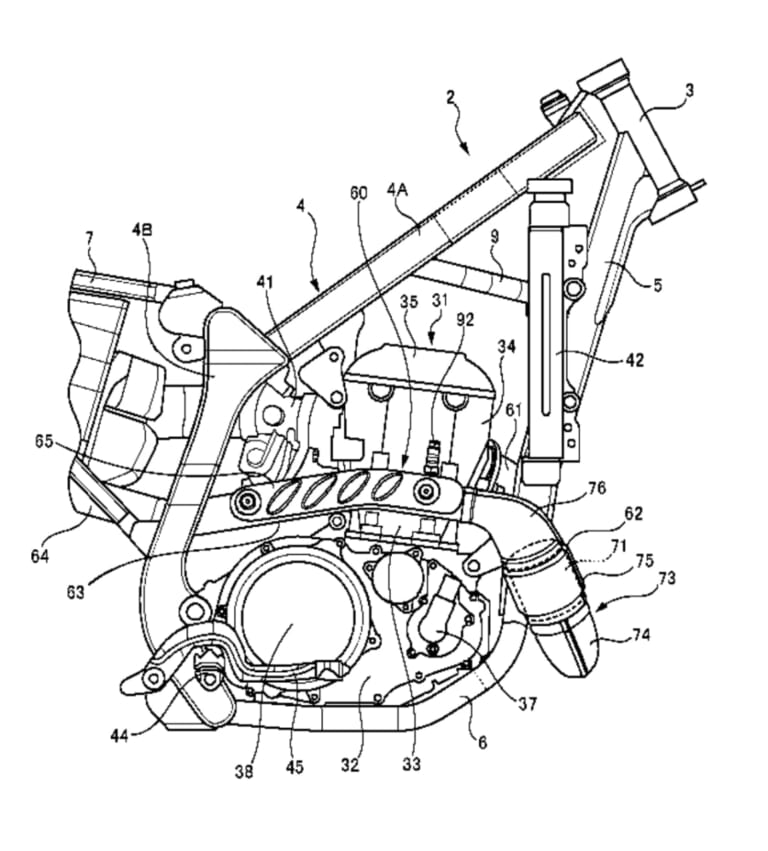スズキ|DR-Z400|特許図版|【YM新車予想】俺達の最強モタード!! スズキ「DR-Z400SM」が新型になって復活する!?