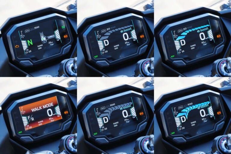 カワサキ|ニンジャe-1|【速報】カワサキ初の電動スポーツバイク「ニンジャe-1」速攻インプレ! 原付二種だけどeブーストで400並みの加速?!