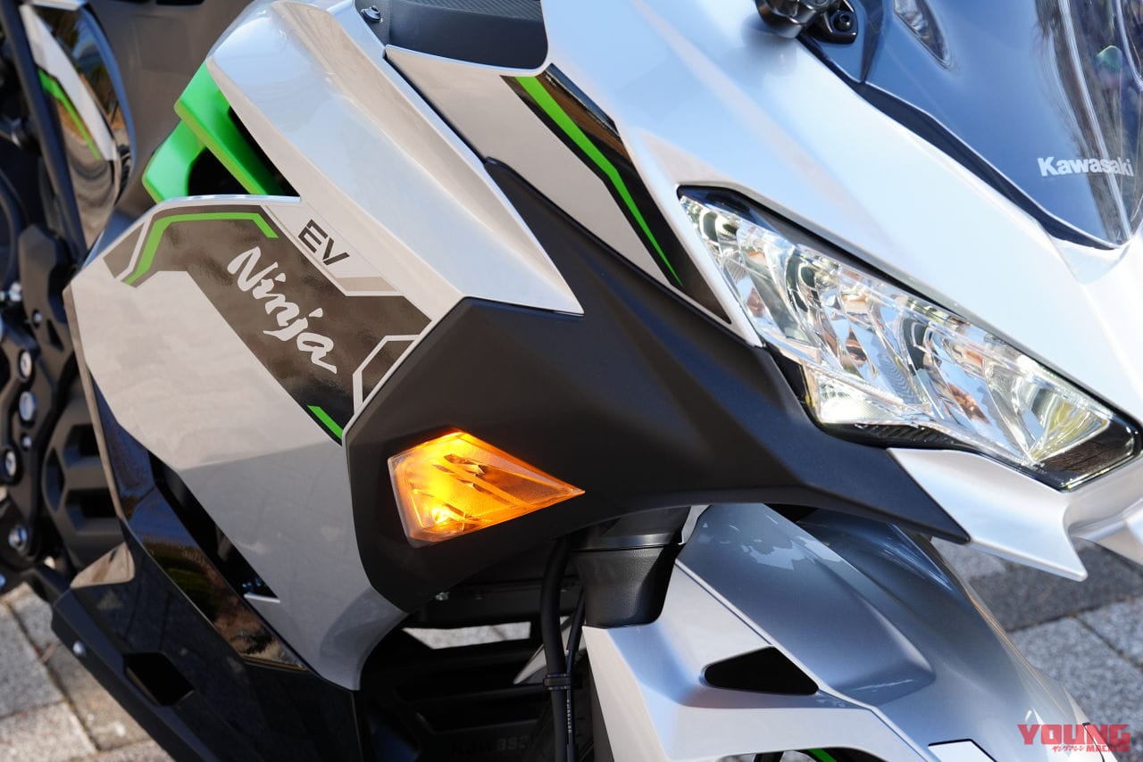 カワサキ|ニンジャe-1|【速報】カワサキ初の電動スポーツバイク「ニンジャe-1」速攻インプレ! 原付二種だけどeブーストで400並みの加速?!