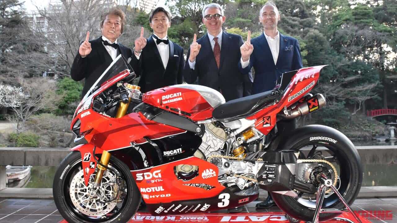 日本メーカーよ本気出せ!! 加賀山就臣が日本の2輪モータースポーツを変える──イタリア大使館で参戦体制発表