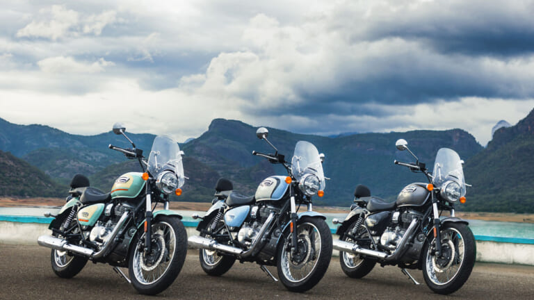 ロイヤルエンフィールドが350クルーザーに新モデルを追加【メテオ350 オーロラ】長距離は快適に！スタイルはクラシカルに！