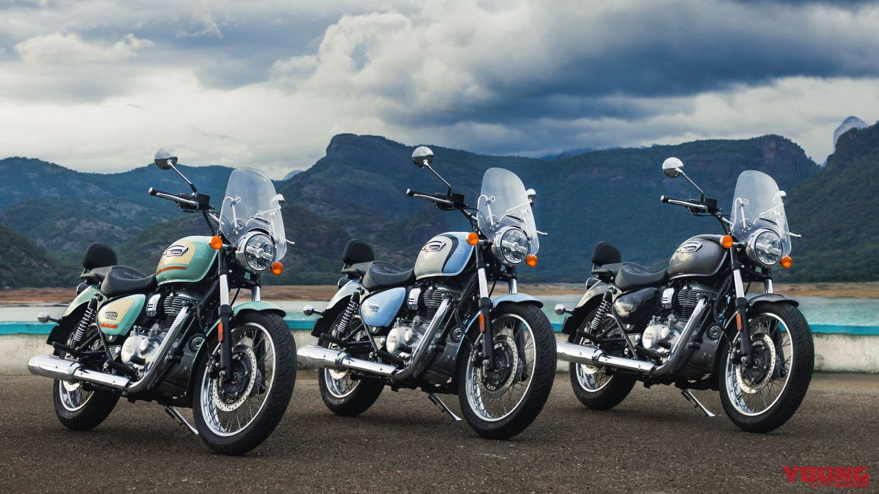 ロイヤルエンフィールド「メテオ350」の新グレード『オーロラ』発売! スポークホイールのツアラー仕様