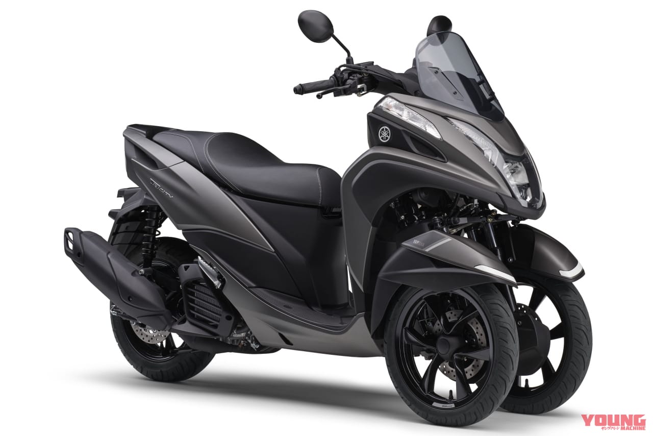 2024 YAMAHA TRICITY125 マットグレーメタリック3|ヤマハ トリシティ125〈いま国内で買える新型バイクカタログ|原付二種(125-51cc)〉
