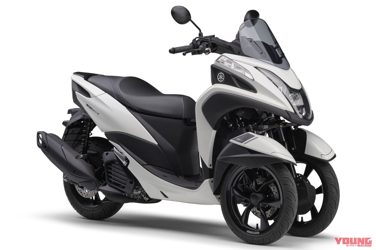 2024 YAMAHA TRICITY125 ホワイトメタリック6|ヤマハ トリシティ125〈いま国内で買える新型バイクカタログ|原付二種(125-51cc)〉