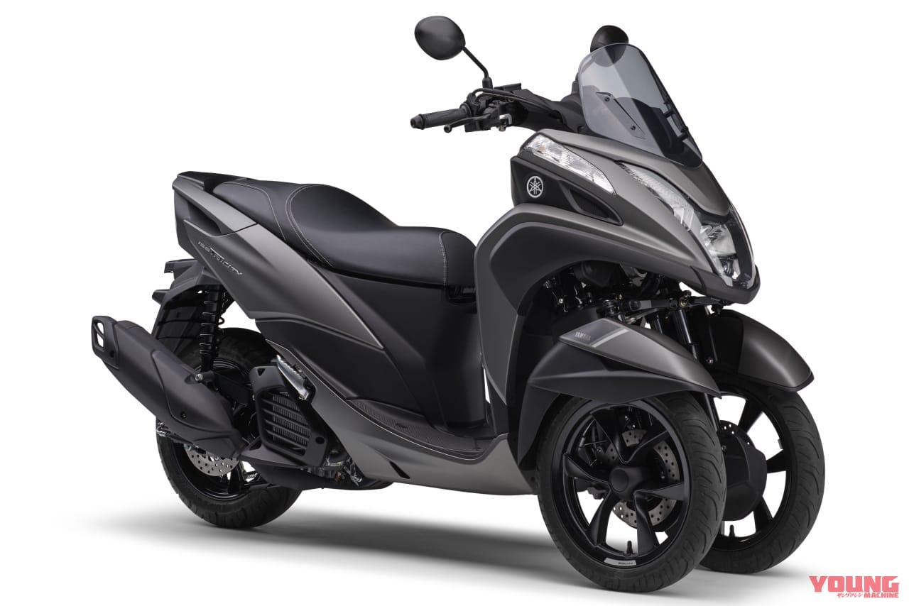 2024 YAMAHA TRICITY155 ABS|マットグレーメタリック3|ヤマハ トリシティ155〈いま国内で買える新型バイクカタログ|軽二輪(250-126cc)〉
